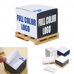 Note Pad With Wood Pallet Cube