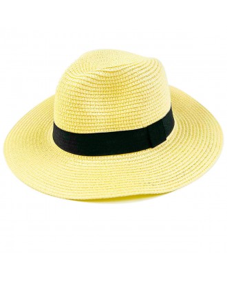 Wide Brim Straw Panama Hat