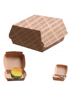 Custom Kraft Burger Box