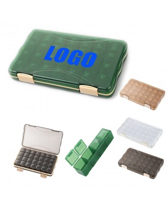 Portable Pill Box Vitamin Organizer 28 Days