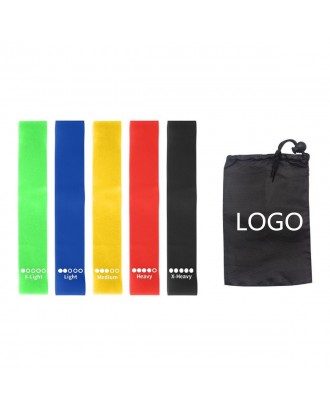 Yoga Resistance Band Set with Carry Pouch