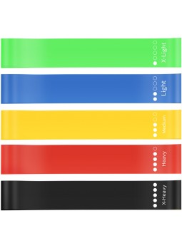 Yoga Resistance Band Set with Carry Pouch