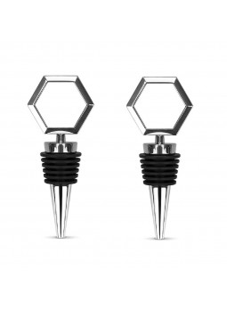 Hexagon Zinc Wine Stopper – Heavy Duty