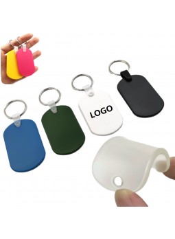 Custom Oval Soft PVC Keychain / Pet Tags