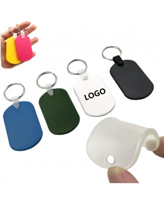 Custom Oval Soft PVC Keychain / Pet Tags