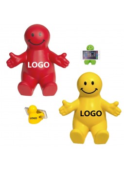 Smiley Face Guy Stress Reliever And Smartphone Stand