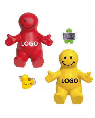 Smiley Face Guy Stress Reliever And Smartphone Stand