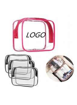 Transparent PVC Zipper Cosmetic Bag