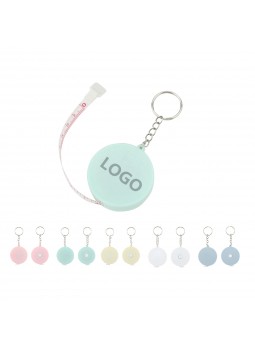 Round Tape Measure Keychain
