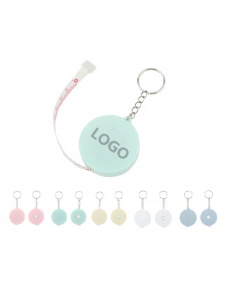 Round Tape Measure Keychain