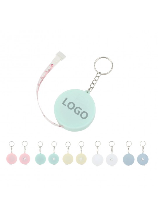 Round Tape Measure Keychain