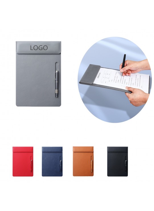 Magnetic PU Leather Clipboard – A4 Writing Pad