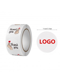 4-Color Process Circular Labels On A Roll 