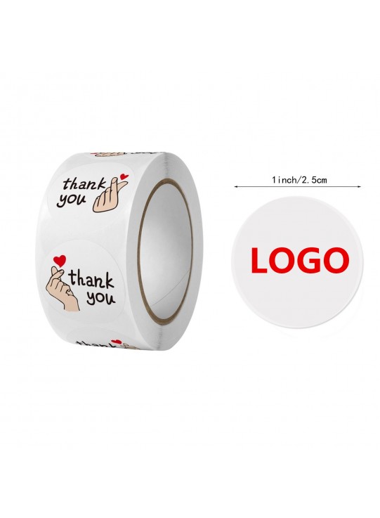 4-Color Process Circular Labels On A Roll 