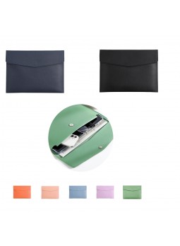 PU Leather A4 File Folder With Magnetic Button