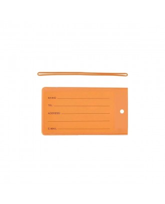 Clear PVC Luggage Tags With Strap