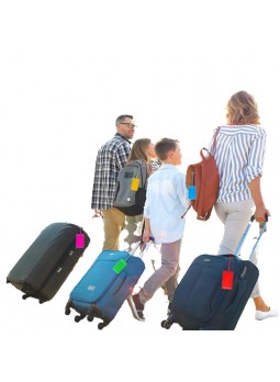 Clear PVC Luggage Tags With Strap