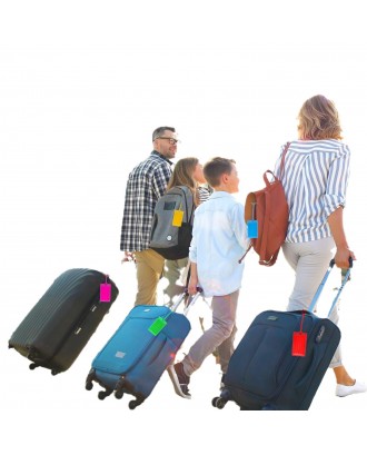 Clear PVC Luggage Tags With Strap