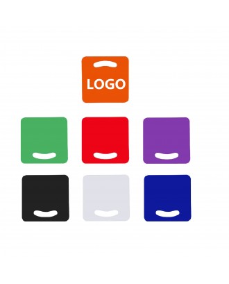 7" x 7" Square Plastic Die-Cut Handheld Fan