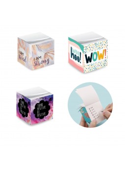 Custom 2.75" Full color Post-it Note Cube Paper Brick
