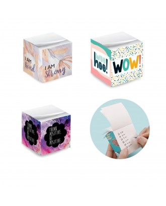 Custom 2.75" Full color Post-it Note Cube Paper Brick
