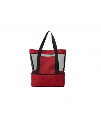 Mesh Beach Cooler Tote Bag