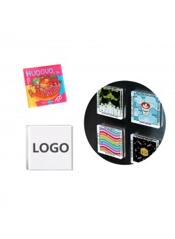 Custom 2" x 2" Clear Acrylic Fridge Magnet