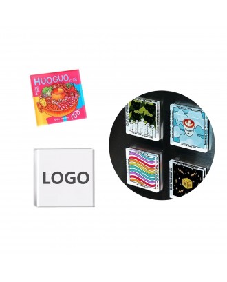 Custom 2" x 2" Clear Acrylic Fridge Magnet