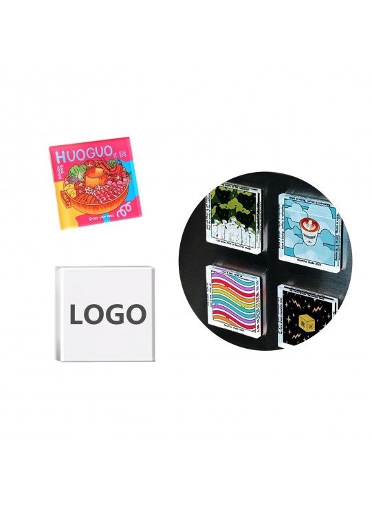 Custom 2" x 2" Clear Acrylic Fridge Magnet