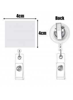 Acrylic Shaped Retractable Badge Reel