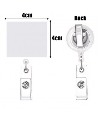 Acrylic Shaped Retractable Badge Reel