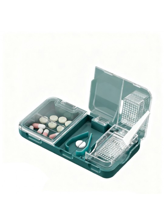 3-in-1 Pill Cutter Splitter Case