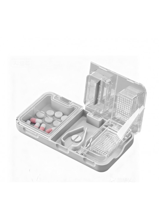 3-in-1 Pill Cutter Splitter Case