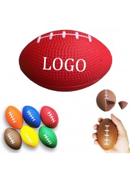 Rugby Shape PU Foam Stress Reliever Ball