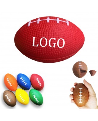 Rugby Shape PU Foam Stress Reliever Ball