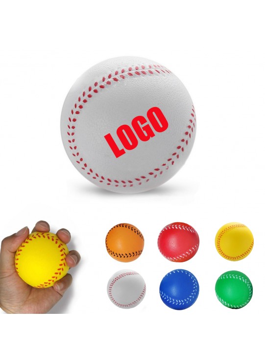 Baseball Shaped Foam Stress Reliever Ball