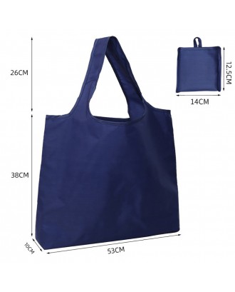 Waterproof Oxford Cloth Blank Folding Shopping Bag