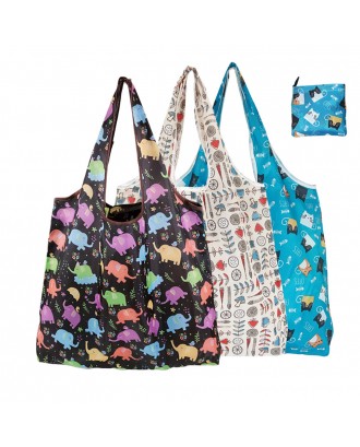 Waterproof Oxford Cloth Blank Folding Shopping Bag