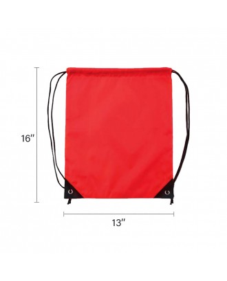 13"x16" Drawstring Backpack Bag for Party Gym Sport Trip