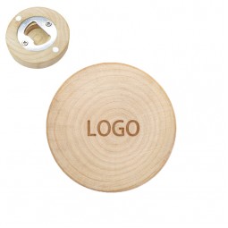 Wooden Bottle Opener With Fridge Magnet