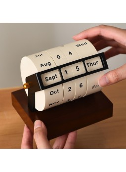 Rotary Perpetual Desk Calendar