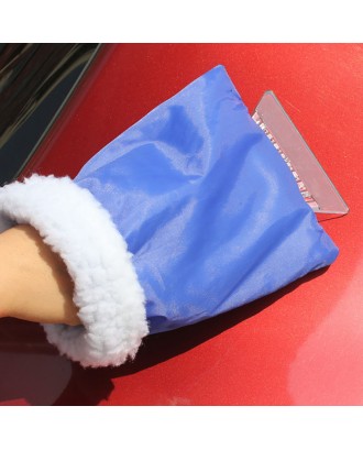 Portable Snow Shovel Ice Scraper With Mitt Glove