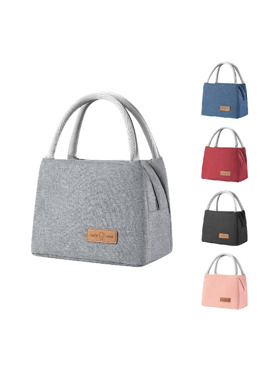 Portable lunch bag thickened aluminum foil insulation cooler bag