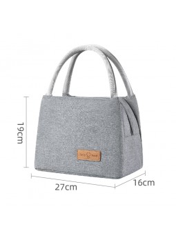 Portable lunch bag thickened aluminum foil insulation cooler bag