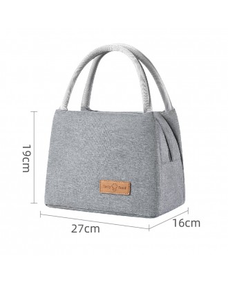 Portable lunch bag thickened aluminum foil insulation cooler bag