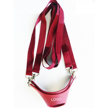 Wine glass holder lanyard