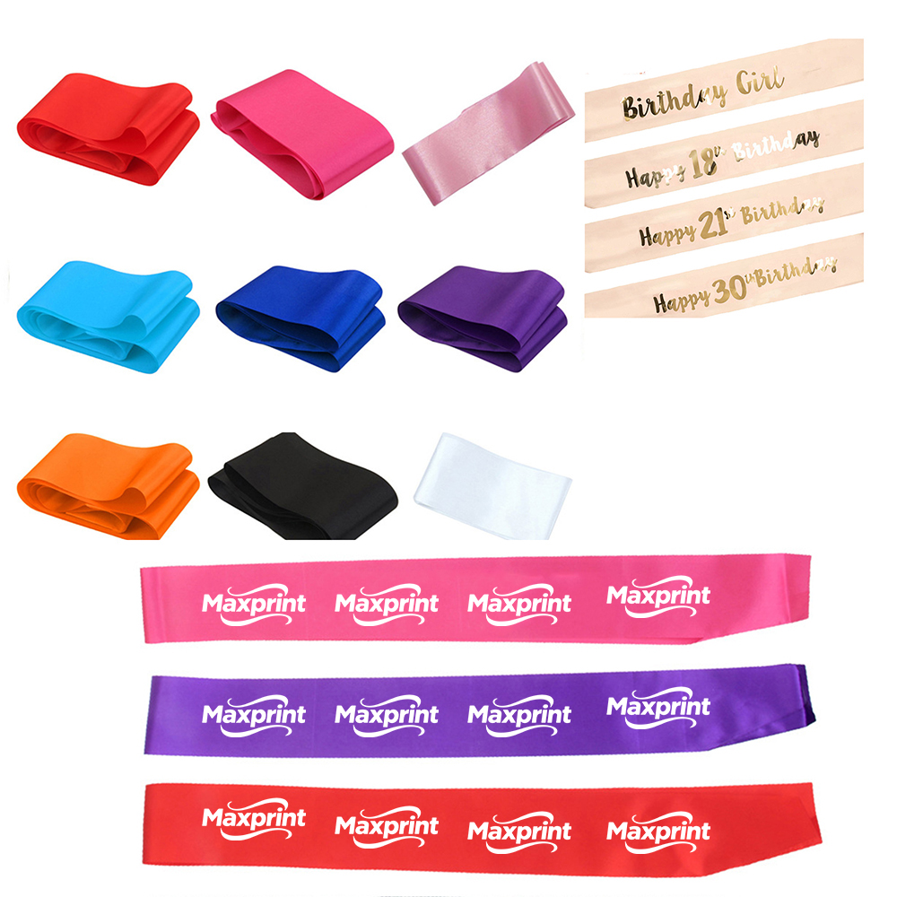 Full Color Printed Shoulder Sash Full Color Printed Shoulder Sash