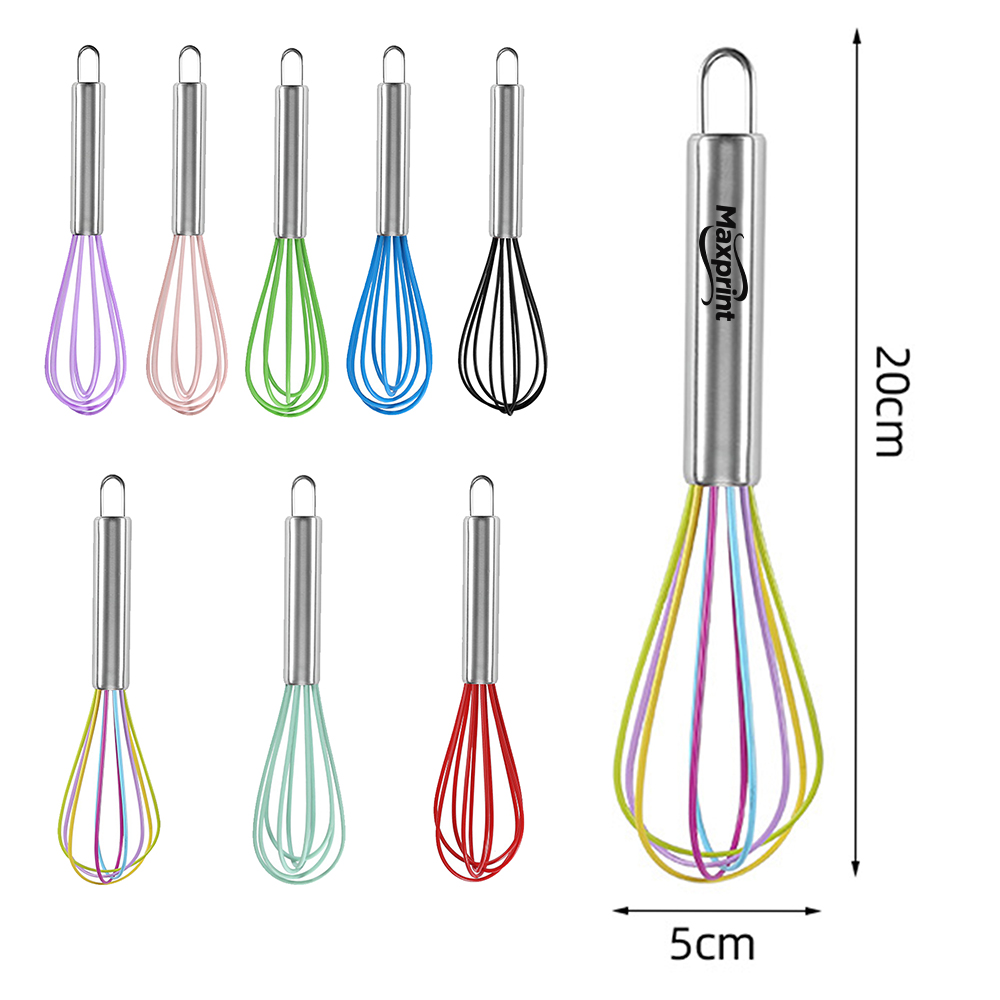 8" Mini Stainless Steel Whisk (Customizable) 8" Mini Stainless Steel Whisk (Customizable)