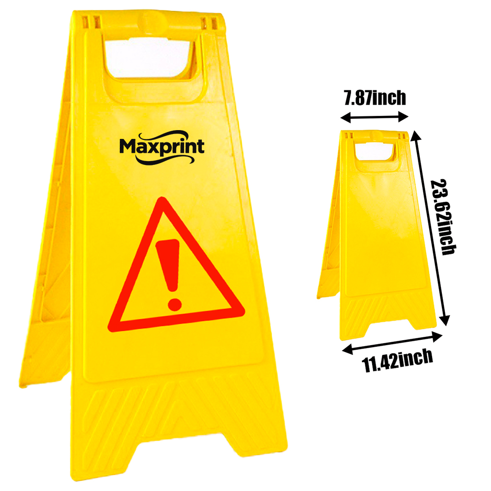 Yellow Double-Sided Wet Floor Sign Yellow Double-Sided Wet Floor Sign